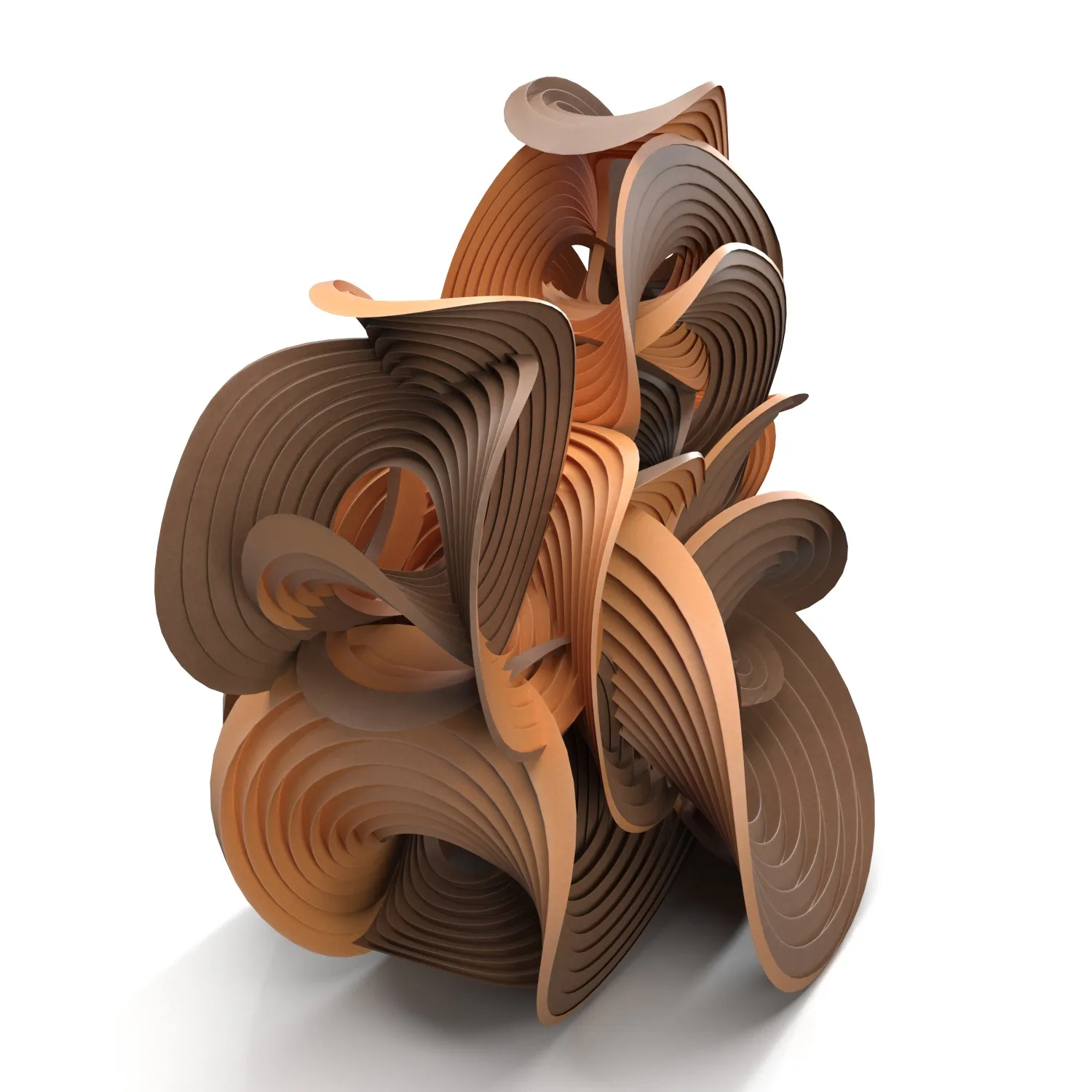 Erik Demaine Curved Crease Sculpture PBR 3D Model_03